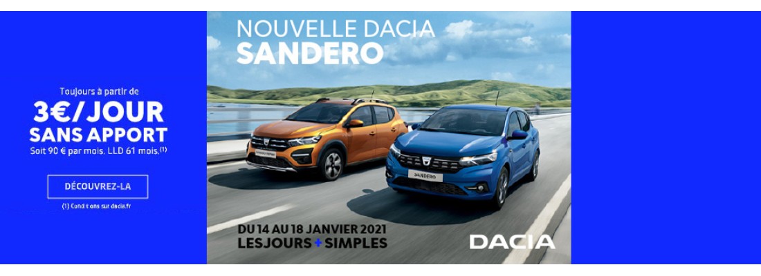 PORTES OUVERTES DACIA JANVIER