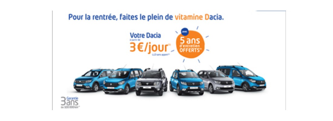 JOURS VITANMINES DACIA