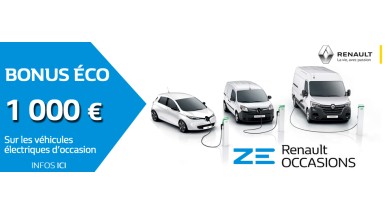 BONUS ECO sur VO électrique
