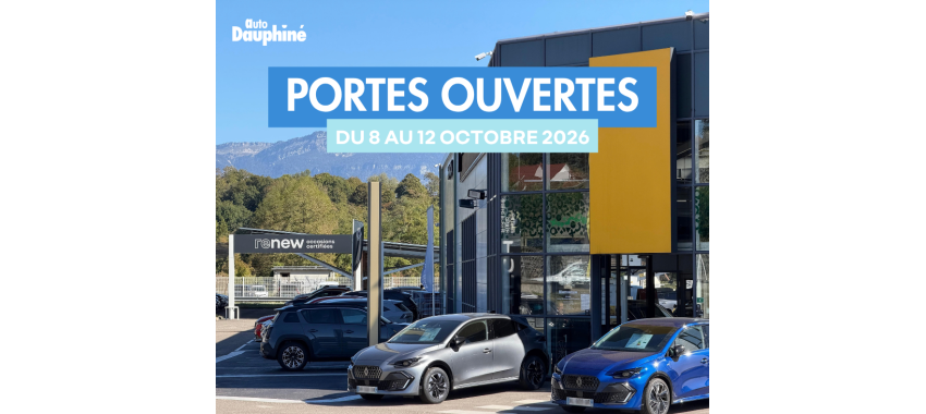Portes Ouvertes Auto Dauphiné : du 8 au 12 octobre 2026