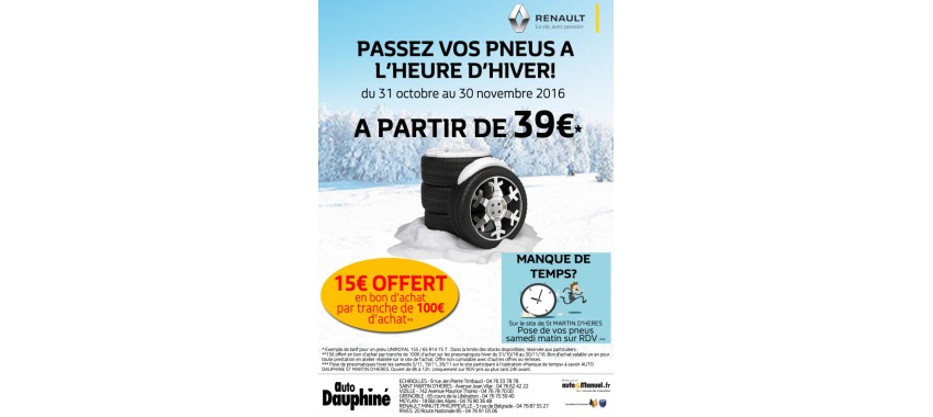 PROMO SUR LES PNEUS