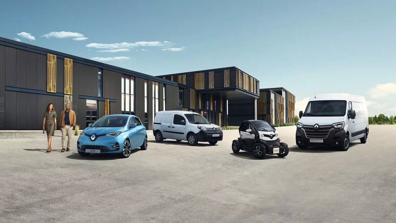 La gamme de véhicules électrique Renault